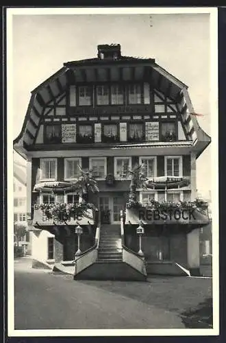 AK Einsiedeln, Hotel de la Vigne, Gasthaus Rebstock