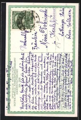 Künstler-AK Rotes Kreuz Nr. 208, Heldentat während Kampf um die Magierahöhe