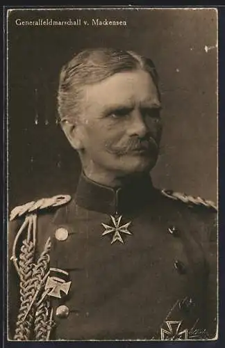 AK Generalfeldmarschall v. Mackensen, Portrait in Uniform