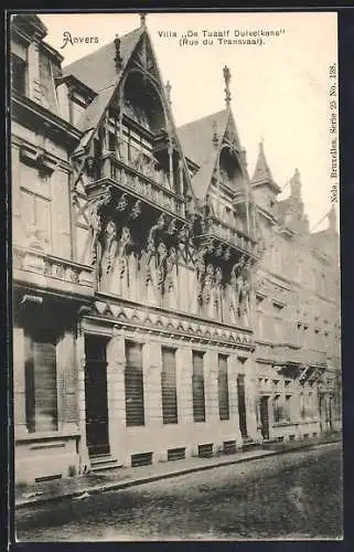 AK Anvers, Villa De Tuaalf Duivelkens, Rue du Tansvaal