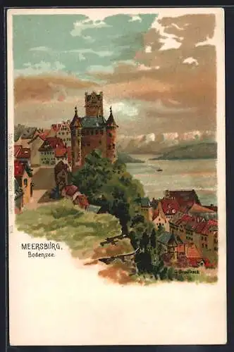 Künstler-AK Meersburg, Panorama