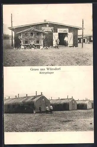 AK Wünsdorf, Baracken des Kriegslagers