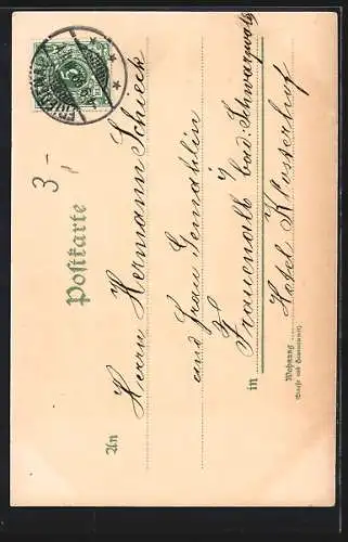 Künstler-AK Berlin-Charlottenburg, Kaiser Wilhelm-Gedächtniskirche