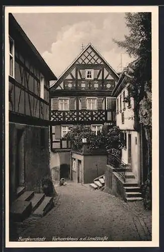 AK Burgkunstadt, Fachwerkhaus an der Lendstrasse
