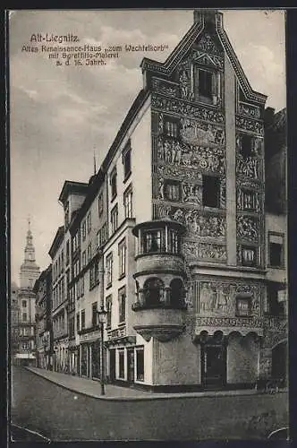 AK Liegnitz, Altes Renaissance-Haus zum Wachtelkorb