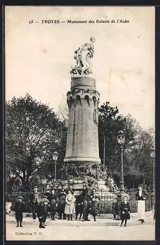 AK Troyes, Monument des Enfants de l`Aube