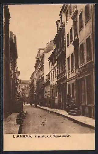 AK Berlin, Kreuzstrasse a. d. Oberwasserstr.