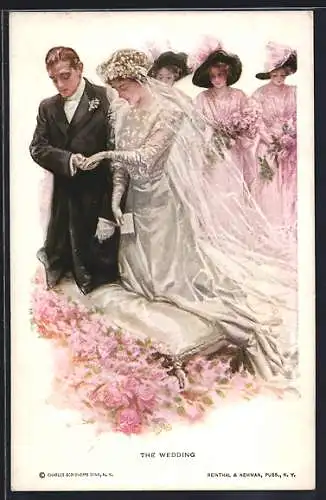 Künstler-AK Harrison Fisher: Die Hochzeit