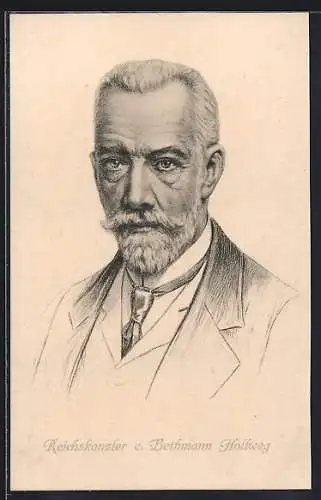 AK Portrait Reichskanzler von Bethmann Hollweg
