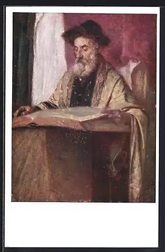 AK Jude mit einer heiligen Schrift