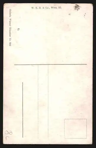 Künstler-AK Josef Süss: Der Bettelmusikant