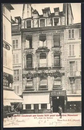 AK Paris, Hotel construit par Louis XIV pour son frère Monsieur, 57, rue de Seine