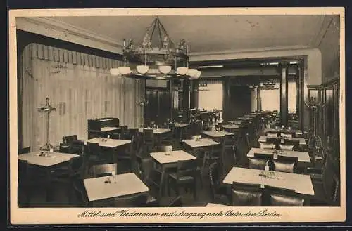 AK Berlin, Restaurant Münchener Löwenbräu, Inh. Otto Kammer, Unter den Linden 44