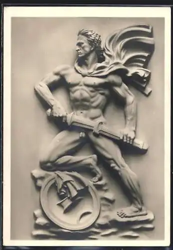 Künstler-AK Arno Breker: Skulptur Der Wächter