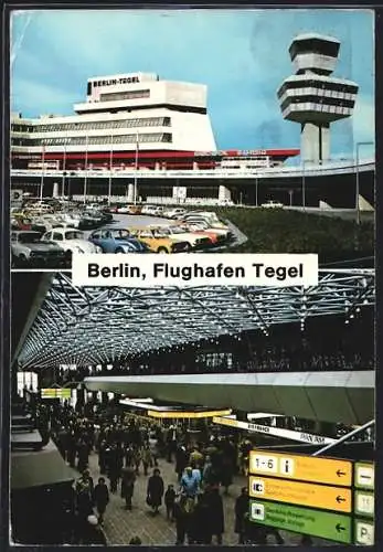 AK Berlin-Tegel, Flughafen mit Tower