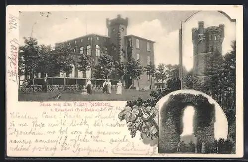 AK Mehlem, Ortspartie Vulkan Rodderberg b. Rolandseck