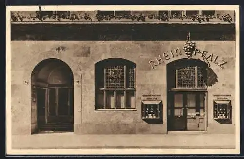 AK Berlin, Aussenansicht Rhein-Pfalz-Stube in der Mauerstr. 66 /67