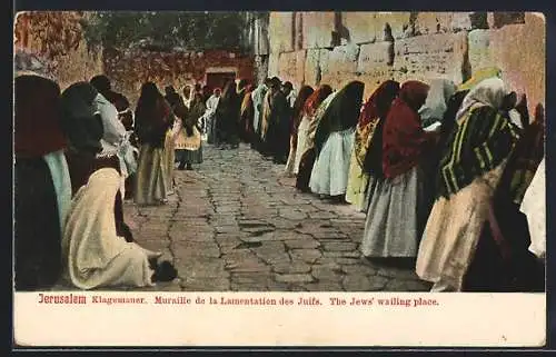 AK Jerusalem, Juden an der Klagemauer