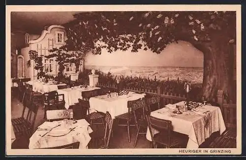 AK Berlin-Tiergarten, Haus Vaterland, Restaurant Heuriger Grinzing, Gastraum