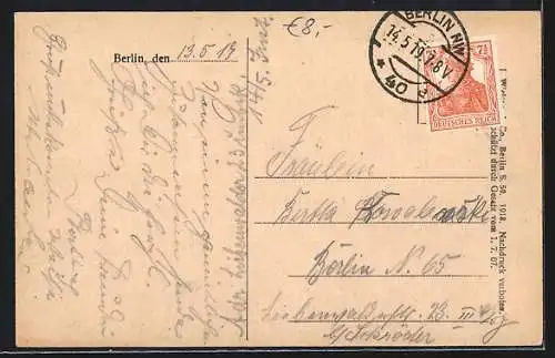 AK Berlin-Tiergarten, Café Vaterland am Potsdamer Platz, Innenansicht