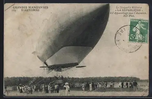 AK Zeppelin am Boden, Grandes Manoeuvres d`Automne