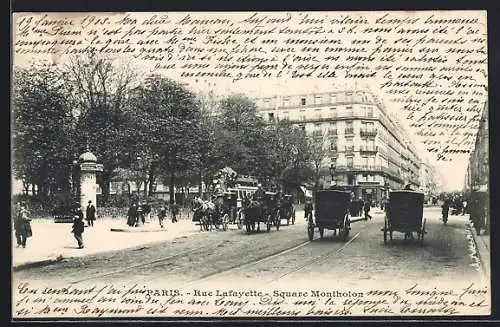 AK Paris, Rue Lafayette, Square Montholon