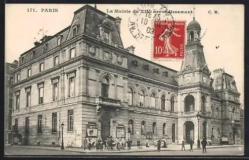 AK Paris, La Mairie du XIVe arrond.