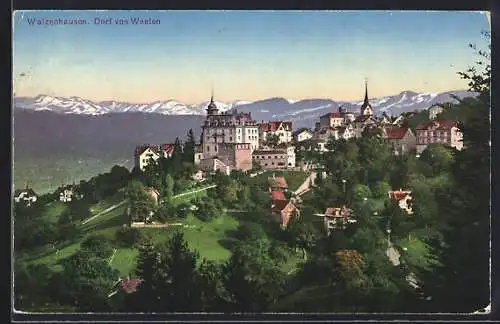AK Walzenhausen, Dorf von Westen