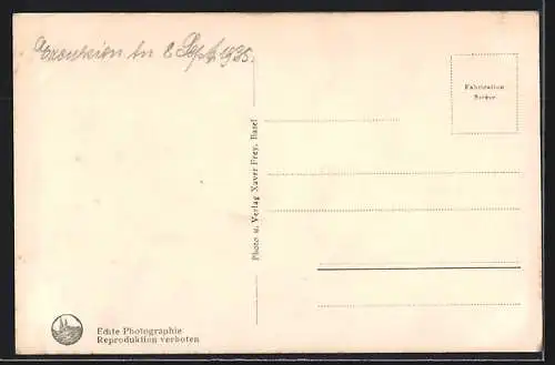 AK Basilika Mariastein, Innenansicht mit Hochaltar