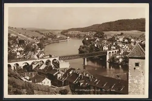 AK Schaffhausen, Blick vom Munot