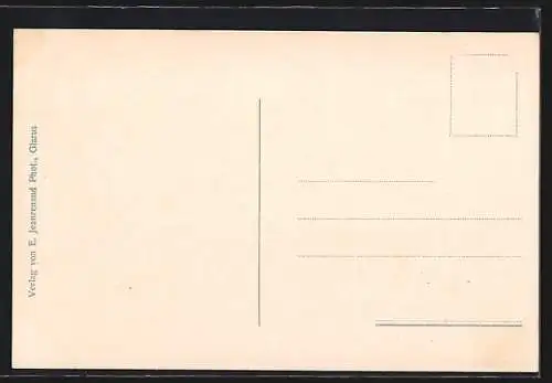 AK Obstalden, Gesamtansicht mit Gewässer und Alvier-Kette