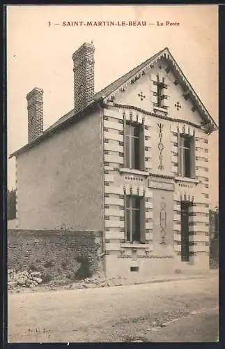AK Saint-Martin-le-Beau, La Poste