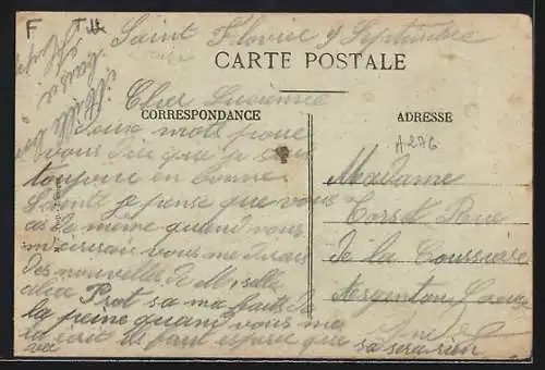 AK Saint-Flovier, Enfants devant la Villa Marguerite