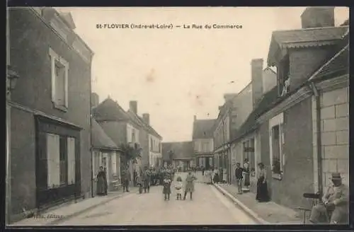 AK St-Flovier, La Rue du Commerce