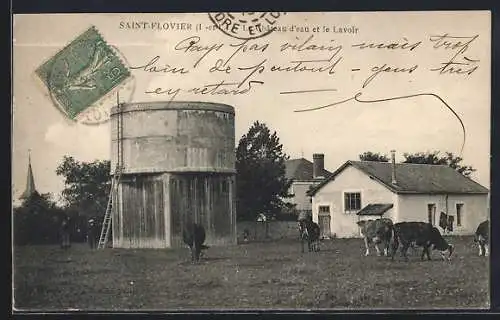 AK Saint-Florent, Le Château d`eau et le Lavoir