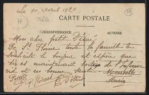 AK Saint-Flovier, Rue de Loches avec enfants et calèche