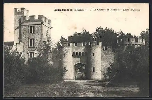 AK Jonquières, Le Château de Picolette, Route d`Orange