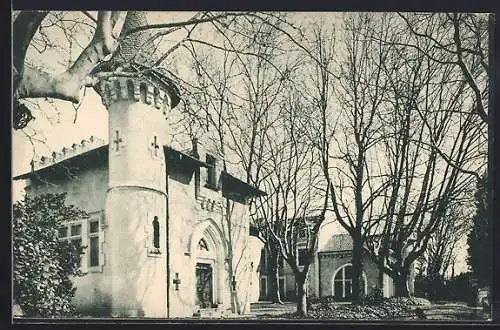 AK Lapalud, Le Château Jullian entouré d`arbres en hiver