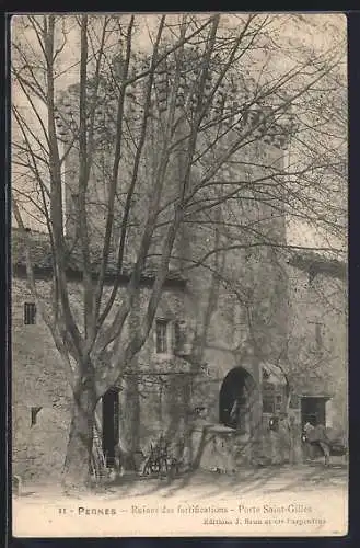 AK Pernes, Ruines des fortifications, Porte Saint-Gilles