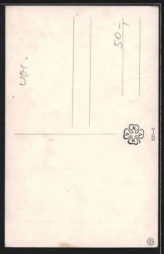 AK Tschechisches Mädchen mit einem roten Kopftuch