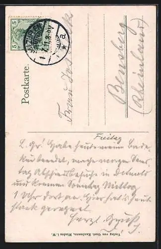 AK Lächelndes Mädchen, Tracht Schaumburg-Lippe