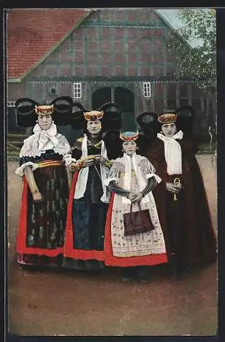 AK Frauen in Tracht aus Schaumburg-Lippe