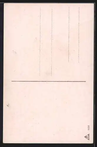 AK Des Trinkers Gebet, Mann beim Trinken