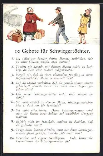 AK Scherz, 10 Gebote für Schwiegertöchter