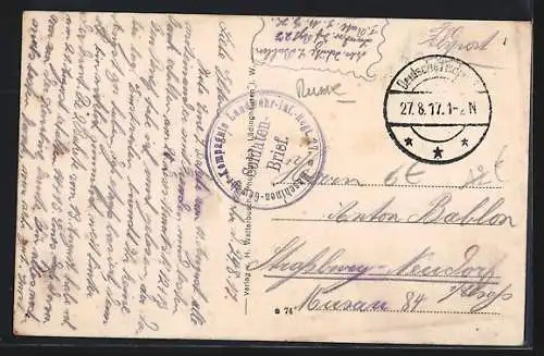 AK Russisches Familienhaus mit Bewohnern