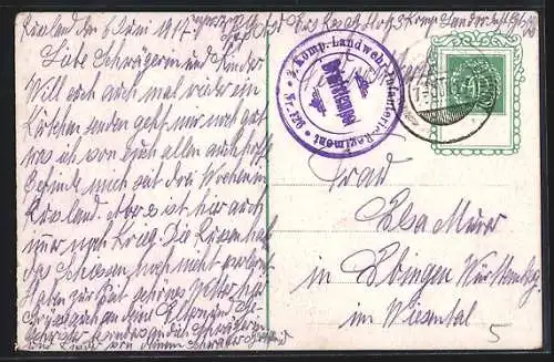 AK Russische Landschaft, Dorfstrasse mit Fuhrwerk