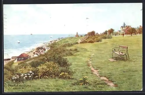 Künstler-AK Frinton, From Cliffs, Looking W.