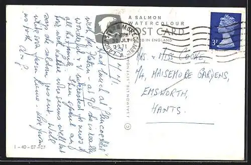 Künstler-AK Frinton, From Cliffs, Looking W.