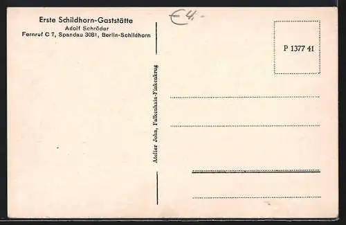 AK Berlin-Schildhorn, Seeblick mit Booten
