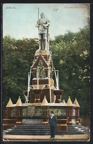 AK Berlin-Tiergarten, Roland-Brunnen